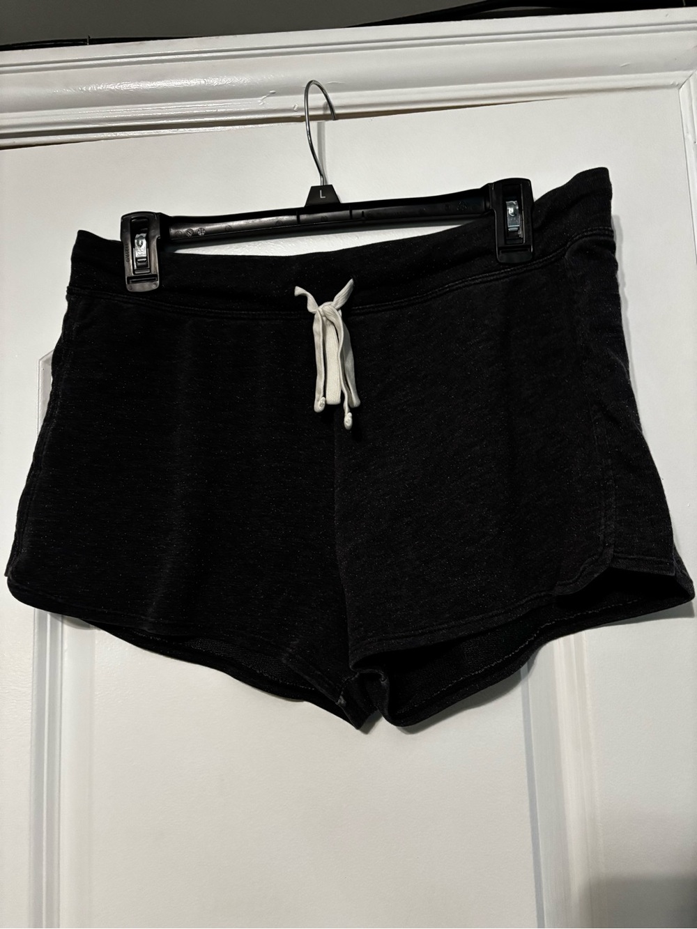 Charcoal Women's Lounge Shorts with Drawstring Medium